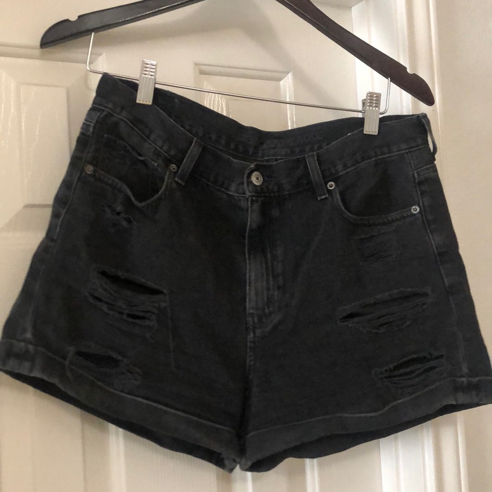 Women’s Black Denim Shorts